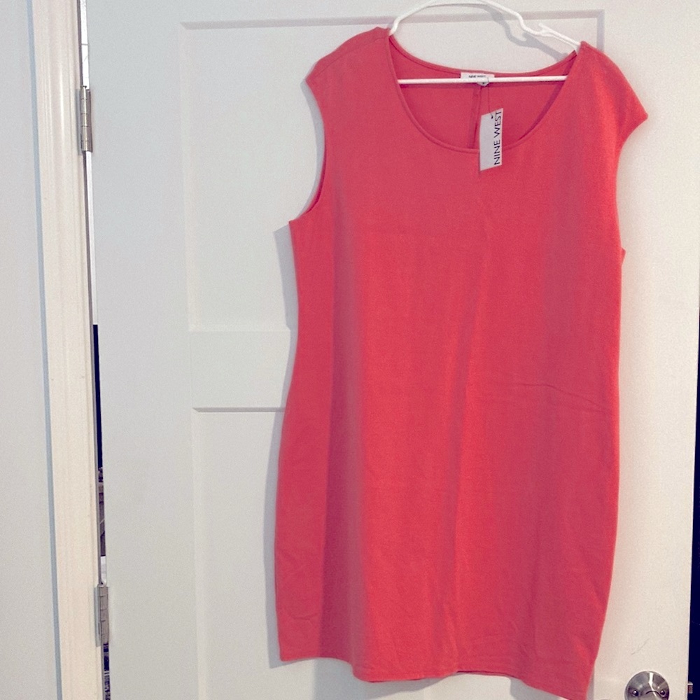 Nine West SZ XXL CORAL MIDI DRESS